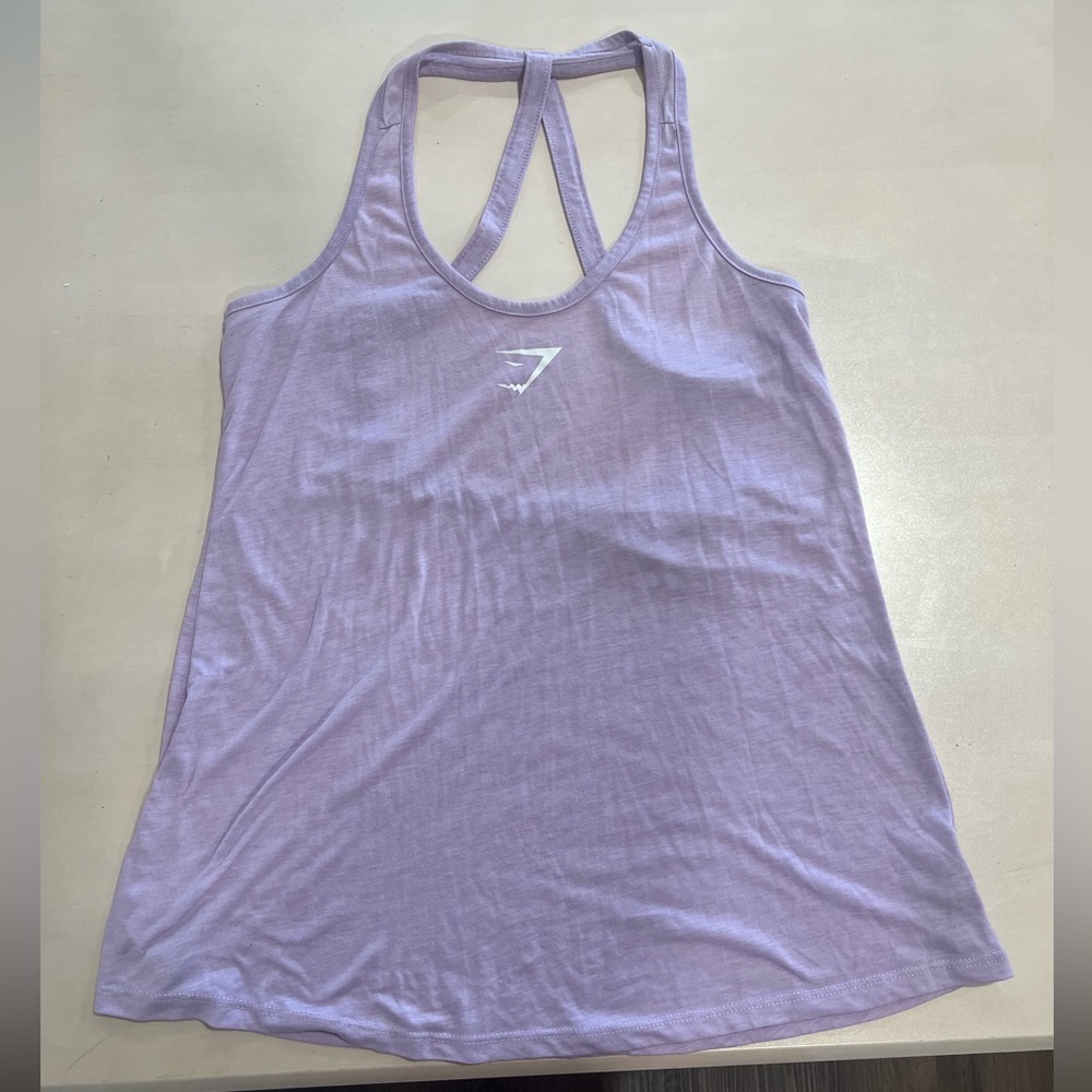 Gymshark lilac open back tank